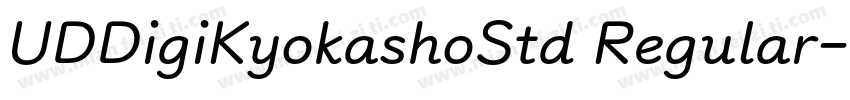 UDDigiKyokashoStd Regular字体转换